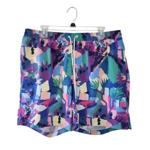 Bonobos Colorful Patterned Swim TRUNKS XL Lined Shorts Banzai Abstract